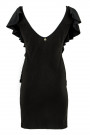 From Office To Outing Bodycon Dress With Frills In Black