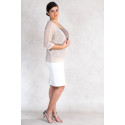 Plus Size Woman Light & Shining Short Cardigan MORE BY SISTE'S Silver Latte