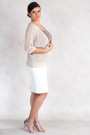 Everyday Elegance Light and Shining Short Cardigan in Beige