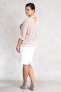 Everyday Elegance Light and Shining Short Cardigan in Beige