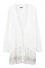 It's All for You Cotton Sequined Cardigan in White