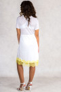 Face of Femininity Fringe Hem Designer Lace Dress