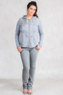 More By Siste's Cotton Sequined Cotton Hoodie In Grey