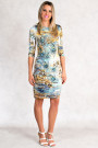 Siren Allure Print Dress Rhinestone Embellished