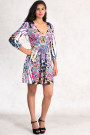 Simply Gorgeous Printed Mini Dress With Empire Waist