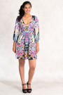 Simply Gorgeous Printed Mini Dress With Empire Waist