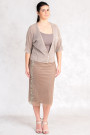 Everyday Elegance Light and Shining Short Cardigan in Brown