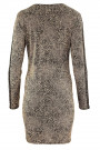 Leopard Print Bodycon Dress With Metal Embellishments