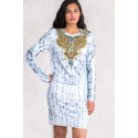 Gold Necklace Print Dress & Jumper Set S-TWELVE EXCLUSIVE