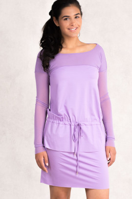 Always Bright Short Summer Dress in Light Violet