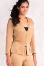 Wardrobe Essential Short Jacket Zip Closing in Brown