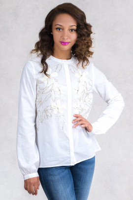 Roxolana Cotton Embroidered Shirt