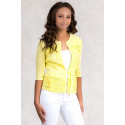 NO-NA Lovely Romantic Linen Jacket Yellow