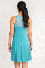 Opaque Turquoise Sleevless Dress by Siste's