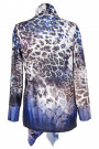 Purple Leopard Digital Print Cardigan