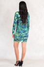 Fairy Dreams Print Dress In Shades Of Green