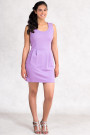 You're Just Pretty Petite Dress with Side Pockets in Purple