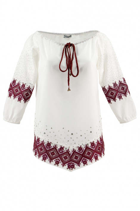 Designer Embroidery Sequin Cotton Blouse 