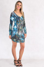 Fairy Dreams Print Dress in Shades of Grey