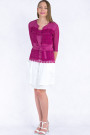 Lovely Romantic Linen Jacket In Pink Color