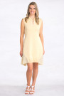 Exquisite Designer Cotton Sequin Dress In Beige