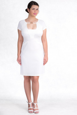 Style at Work Pearl White Midi Dress