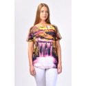 Glowing Waterfall Plus Size Silk Sleeves T-Shirt MORE BY SISTE'S