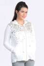 More by Siste's Sequined Cotton Hoodie in White