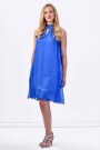 COCONUDA Bright and Weightless Silk Summer Dress in Blue