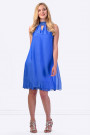 COCONUDA Bright and Weightless Silk Summer Dress in Blue
