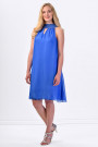 COCONUDA Bright and Weightless Silk Summer Dress in Blue