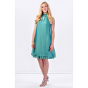 Bright & Weightless Silk Summer Dress COCONUDA Green