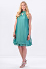 COCONUDA Bright & Weightless Silk Summer Dress in Green