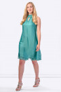 COCONUDA Bright & Weightless Silk Summer Dress in Green