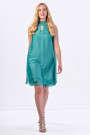 COCONUDA Bright & Weightless Silk Summer Dress in Green