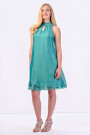 COCONUDA Bright & Weightless Silk Summer Dress in Green