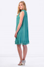 COCONUDA Bright & Weightless Silk Summer Dress in Green