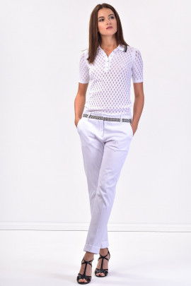 SISTE'S Refined Silhouette White Pants