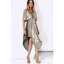 Handkerchief Hem Dress SISTE'S ITALY Dusty Green