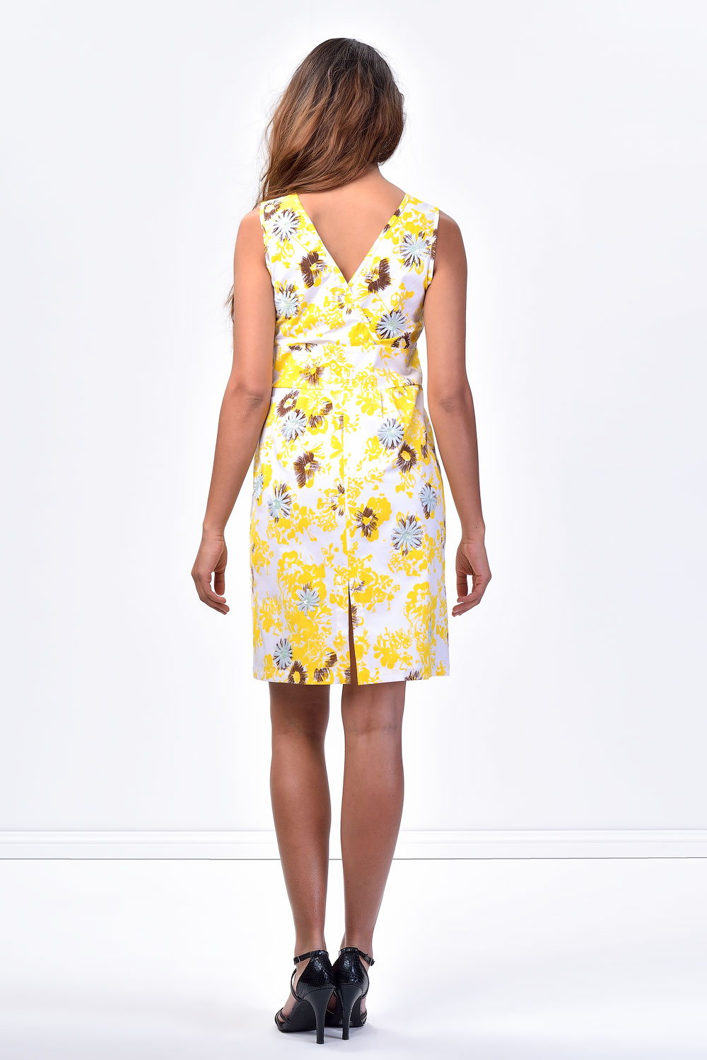 SISTE'S Summer Flowers Embroidered Cotton Dress CLADDIO