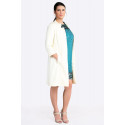 Elegant Classic Long Jacket MORE BY SISTE'S Pearl White