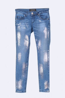 COCONUDA Haute & Slimming Silver Gloss Jeans