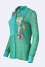 TENAX Lace Shirt with Flower Embroidery