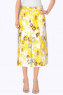 SISTE'S Summer Flowers Embroidered Cotton Skirt