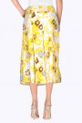 SISTE'S Summer Flowers Embroidered Cotton Skirt