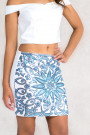 Cleopatra Mini Skirt With Blue Sequins 
