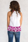 Designer's Embroidery Cotton Top With Spagetti Straps