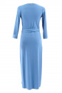 Style at Work Jersey Wrap Dress in Blue