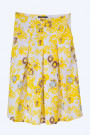 SISTE'S Summer Flowers Embroidered Cotton Skirt