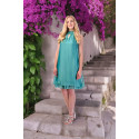 Bright & Weightless Silk Summer Dress COCONUDA Green
